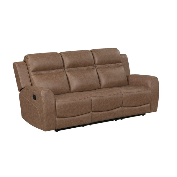 English Elm Double Reclining Sofa Wall Hugger Microfiber Living Room Seating with Pocket Coil Support B011P580818