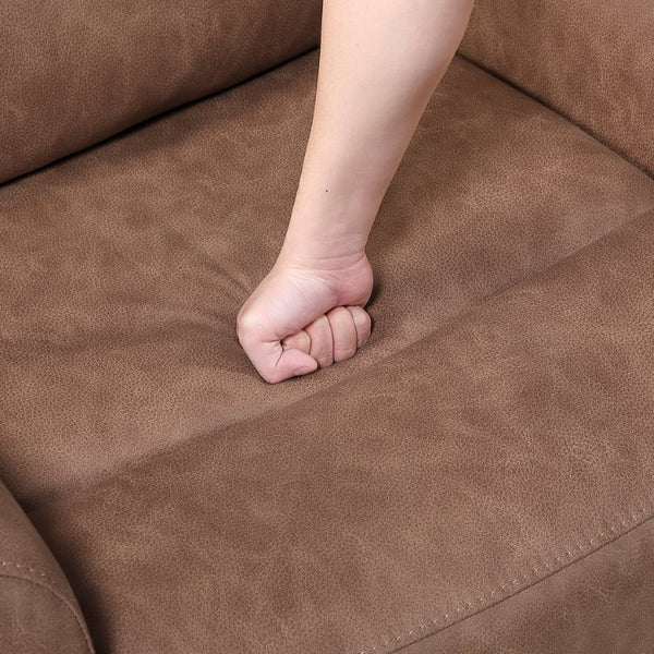 English Elm Double Reclining Sofa Wall Hugger Microfiber Living Room Seating with Pocket Coil Support B011P580818