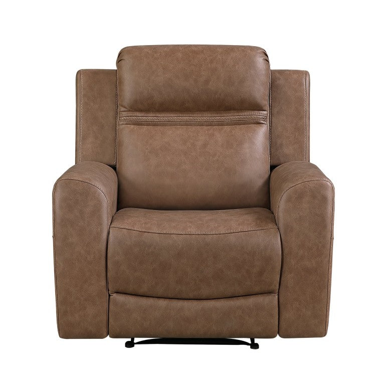 English Elm Reclining Wall Hugger Chair Microfiber Upholstered with Pocket Coil Support for Living Rooms B011P580820