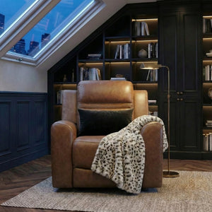 English Elm Reclining Wall Hugger Chair Microfiber Upholstered with Pocket Coil Support for Living Rooms B011P580820