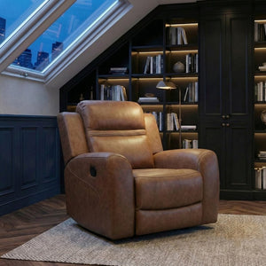 English Elm Reclining Wall Hugger Chair Microfiber Upholstered with Pocket Coil Support for Living Rooms B011P580820