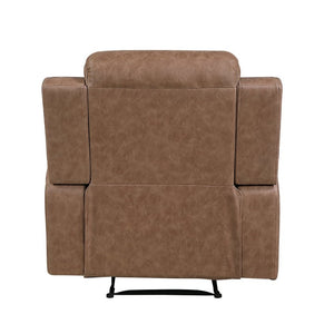 English Elm Reclining Wall Hugger Chair Microfiber Upholstered with Pocket Coil Support for Living Rooms B011P580820