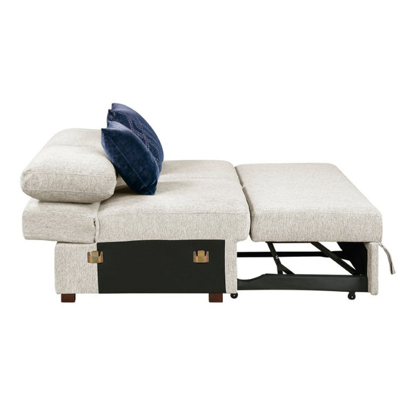 English Elm Convertible Armless Sleeper Loveseat with Microfiber Upholstery and Pull Out Bed Frame B011P580823