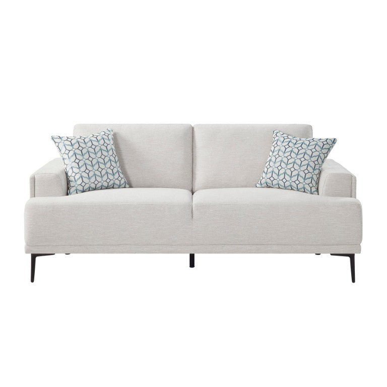 English Elm Sofa Transitional Three Seat Polyester Upholstered Living Room Couch with Pocket Coil Cushions Taupe Chenille B011P580831