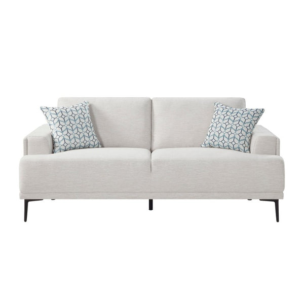 English Elm Sofa Transitional Three Seat Polyester Upholstered Living Room Couch with Pocket Coil Cushions Taupe Chenille B011P580831