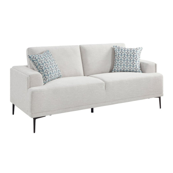 English Elm Sofa Transitional Three Seat Polyester Upholstered Living Room Couch with Pocket Coil Cushions Taupe Chenille B011P580831