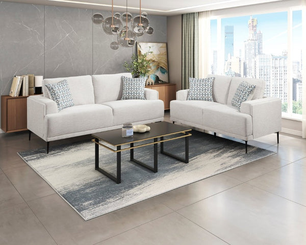 English Elm Sofa Transitional Three Seat Polyester Upholstered Living Room Couch with Pocket Coil Cushions Taupe Chenille B011P580831