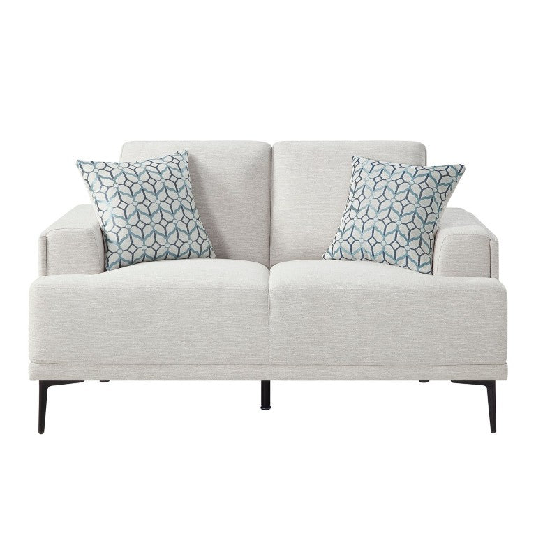 English Elm Love Seat Chenille Upholstered Two Seater Sofa with Tailored Frame for Living Rooms B011P580832
