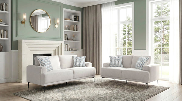 English Elm Love Seat Chenille Upholstered Two Seater Sofa with Tailored Frame for Living Rooms B011P580832
