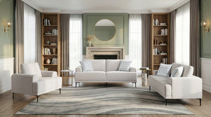 English Elm Love Seat Chenille Upholstered Two Seater Sofa with Tailored Frame for Living Rooms B011P580832