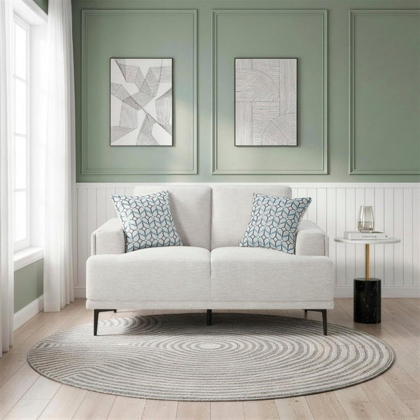 English Elm Love Seat Chenille Upholstered Two Seater Sofa with Tailored Frame for Living Rooms B011P580832
