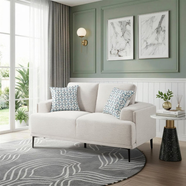 English Elm Love Seat Chenille Upholstered Two Seater Sofa with Tailored Frame for Living Rooms B011P580832