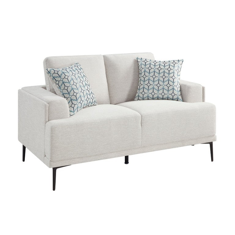 English Elm Love Seat Chenille Upholstered Two Seater Sofa with Tailored Frame for Living Rooms B011P580832