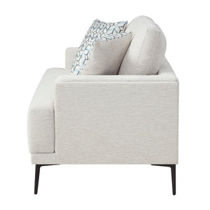 English Elm Love Seat Chenille Upholstered Two Seater Sofa with Tailored Frame for Living Rooms B011P580832