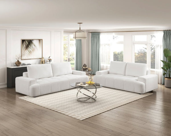 English Elm Sofa Transitional Three Seat Polyester Upholstered Living Room Couch with Pocket Coil Cushions Beige Chenille B011P580834