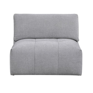 English Elm Armless Modular Sectional Chair Tufted Polyester Upholstery with Down Blend Foam Cushion B011P580839