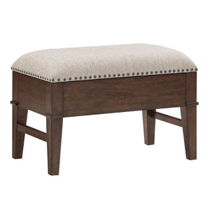English Elm Cocktail Table Set with Nesting Storage Ottomans Birch Veneer Living Room Classic B011P581543