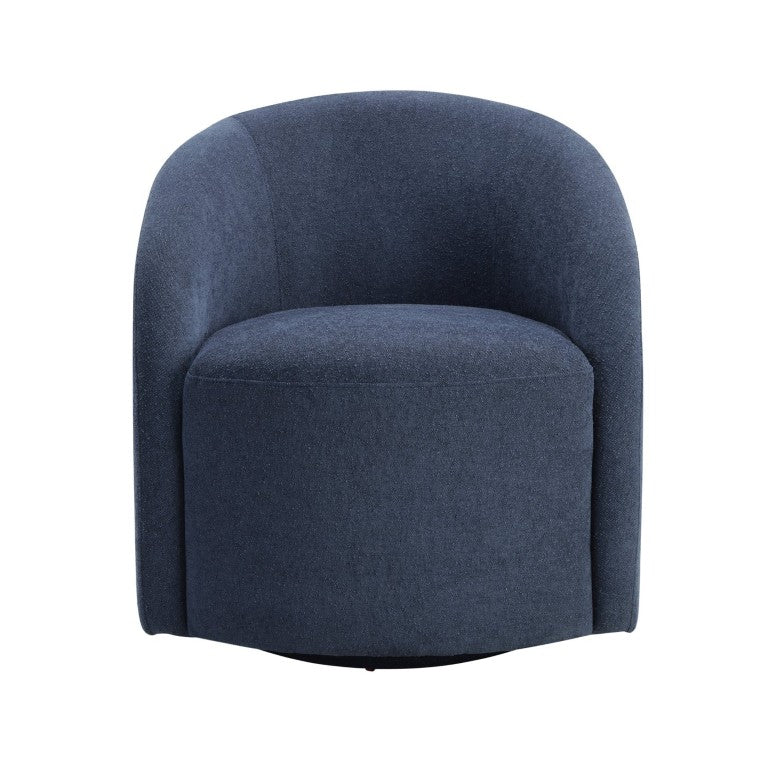 English Elm Swivel Barrel Accent Chair Boucle Upholstered 360 Degree Base for Living Room B011P581654