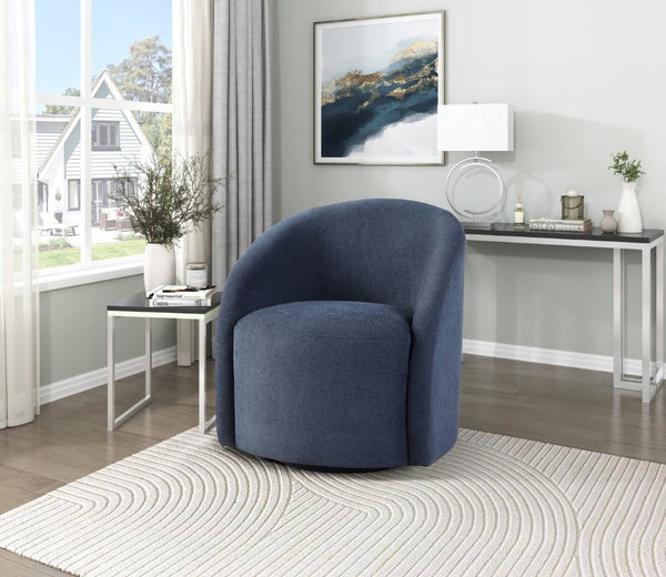 English Elm Swivel Barrel Accent Chair Boucle Upholstered 360 Degree Base for Living Room B011P581654