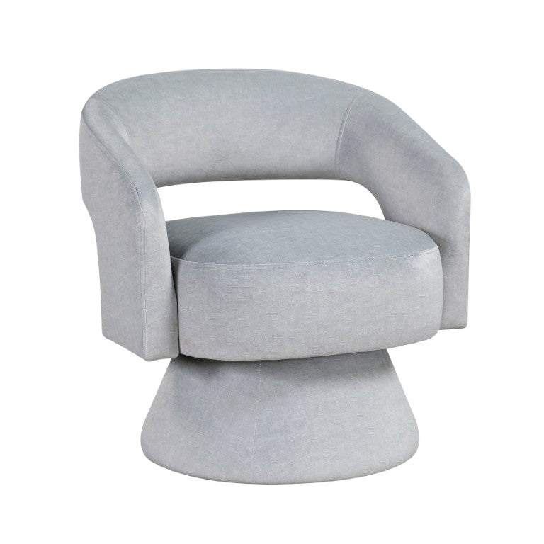 English Elm Swivel Barrel Accent Chair Plush Velvet Upholstered Seat for Living Room Reading Nook B011P581656