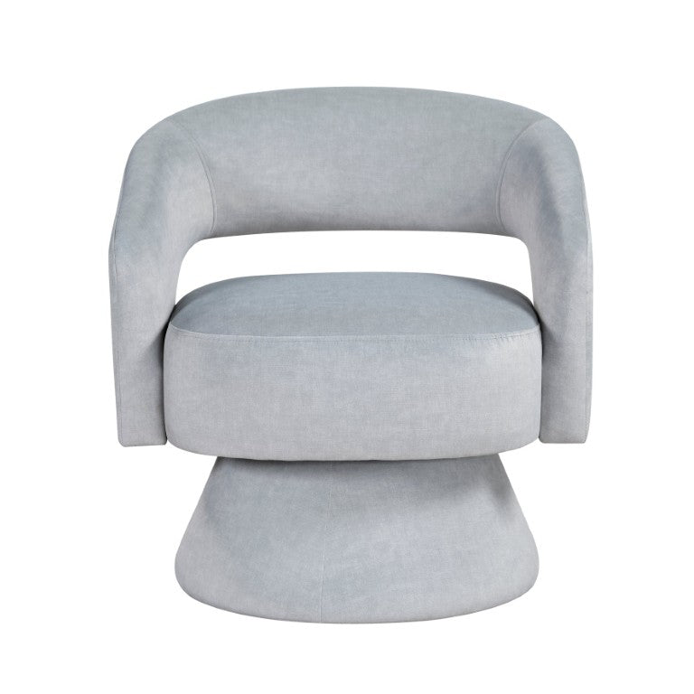English Elm Swivel Barrel Accent Chair Plush Velvet Upholstered Seat for Living Room Reading Nook B011P581656