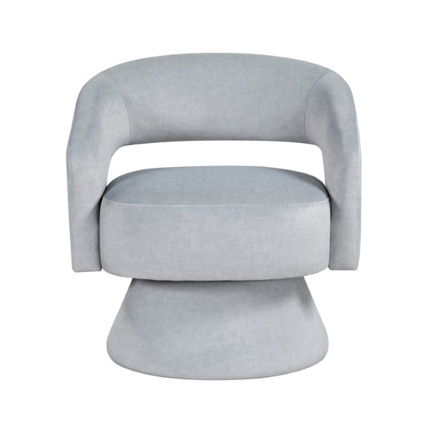 English Elm Swivel Barrel Accent Chair Plush Velvet Upholstered Seat for Living Room Reading Nook B011P581656