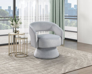 English Elm Swivel Barrel Accent Chair Plush Velvet Upholstered Seat for Living Room Reading Nook B011P581656