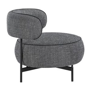 English Elm Swivel Accent Chair Plush Chenille Upholstery 360 Degree Rotation Black Metal Legs B011P581657
