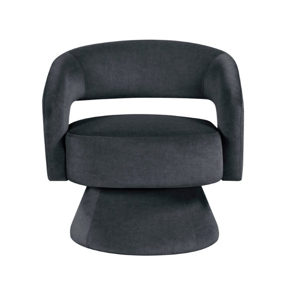 English Elm Swivel Accent Chair Plush Velvet Upholstery Pocket Coil Seat Lounge Ready Design B011P581658