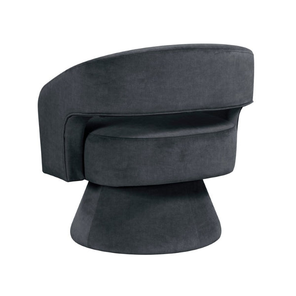English Elm Swivel Accent Chair Plush Velvet Upholstery Pocket Coil Seat Lounge Ready Design B011P581658