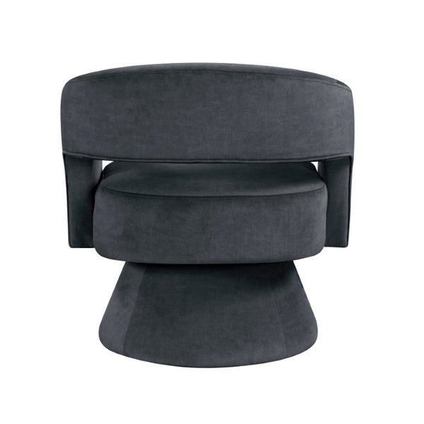 English Elm Swivel Accent Chair Plush Velvet Upholstery Pocket Coil Seat Lounge Ready Design B011P581658