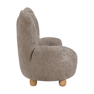 English Elm Kid's Bear Shaped Accent Chair Plush Chenille Upholstery Foam Seat Nursery Bedroom B011P581663
