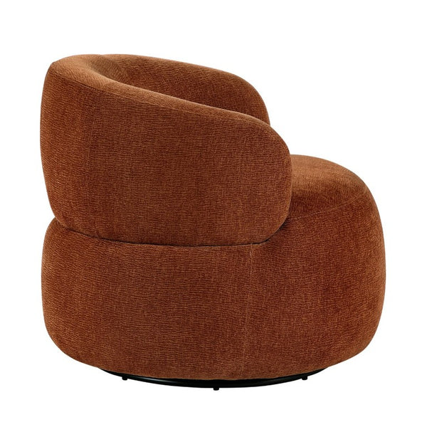 English Elm Swivel Barrel Accent Chair Plush Chenille Upholstery for Living Room or Bedroom B011P581677