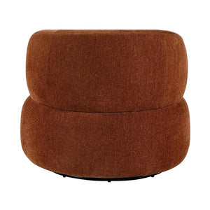 English Elm Swivel Barrel Accent Chair Plush Chenille Upholstery for Living Room or Bedroom B011P581677