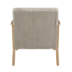 English Elm Accent Barrel Chair Corduroy Upholstered Rubberwood Frame Mid-Century Living Room Seat B011P581679