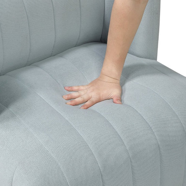 English Elm Swivel Barrel Back Accent Chair Channel Tufted Polyester Upholstery for Living Room B011P581692