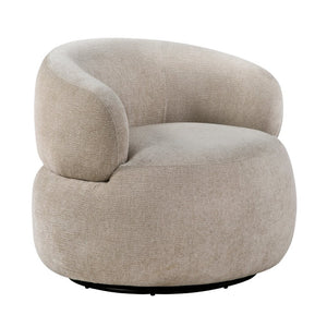 English Elm Swivel Barrel Accent Chair Plush Chenille Upholstery 360 Degree Base for Living Room B011P581693
