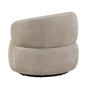 English Elm Swivel Barrel Accent Chair Plush Chenille Upholstery 360 Degree Base for Living Room B011P581693