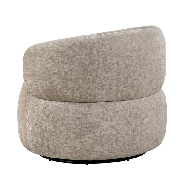 English Elm Swivel Barrel Accent Chair Plush Chenille Upholstery 360 Degree Base for Living Room B011P581693