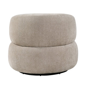 English Elm Swivel Barrel Accent Chair Plush Chenille Upholstery 360 Degree Base for Living Room B011P581693