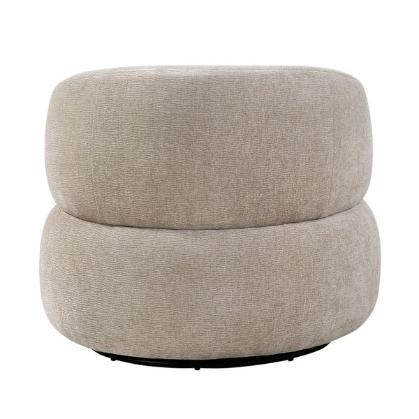 English Elm Swivel Barrel Accent Chair Plush Chenille Upholstery 360 Degree Base for Living Room B011P581693