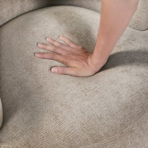 English Elm Swivel Barrel Accent Chair Plush Chenille Upholstery 360 Degree Base for Living Room B011P581693