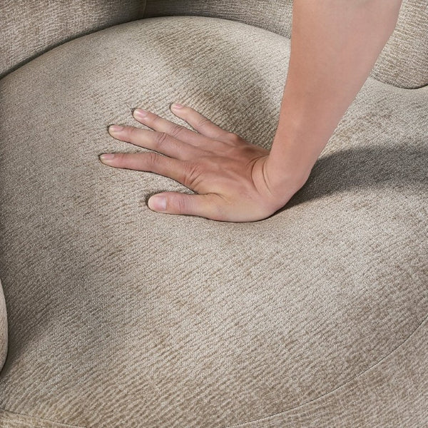 English Elm Swivel Barrel Accent Chair Plush Chenille Upholstery 360 Degree Base for Living Room B011P581693