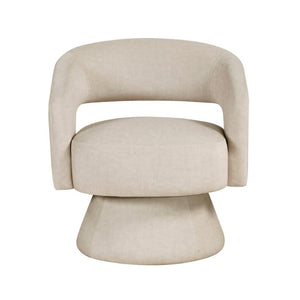 English Elm Swivel Barrel Accent Chair Plush Velvet Upholstered Seat for Living Room or Office B011P581700