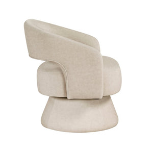 English Elm Swivel Barrel Accent Chair Plush Velvet Upholstered Seat for Living Room or Office B011P581700
