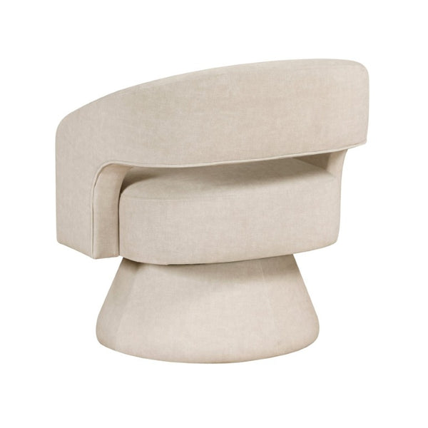 English Elm Swivel Barrel Accent Chair Plush Velvet Upholstered Seat for Living Room or Office B011P581700