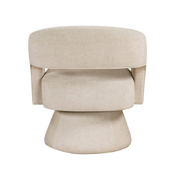 English Elm Swivel Barrel Accent Chair Plush Velvet Upholstered Seat for Living Room or Office B011P581700