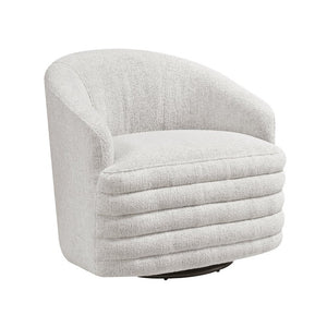 English Elm Swivel Barrel Chair Plush Chenille Upholstered Accent Seat for Living Room Reading Nook B011P581704