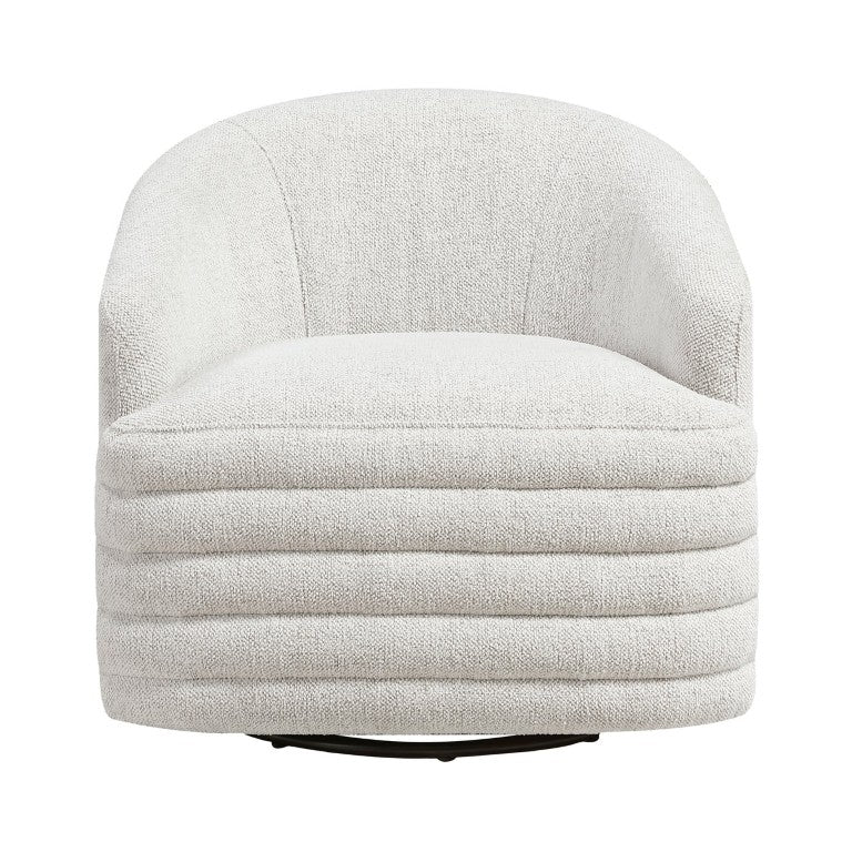 English Elm Swivel Barrel Chair Plush Chenille Upholstered Accent Seat for Living Room Reading Nook B011P581704