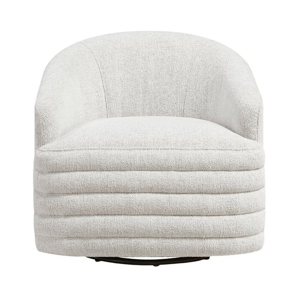 English Elm Swivel Barrel Chair Plush Chenille Upholstered Accent Seat for Living Room Reading Nook B011P581704